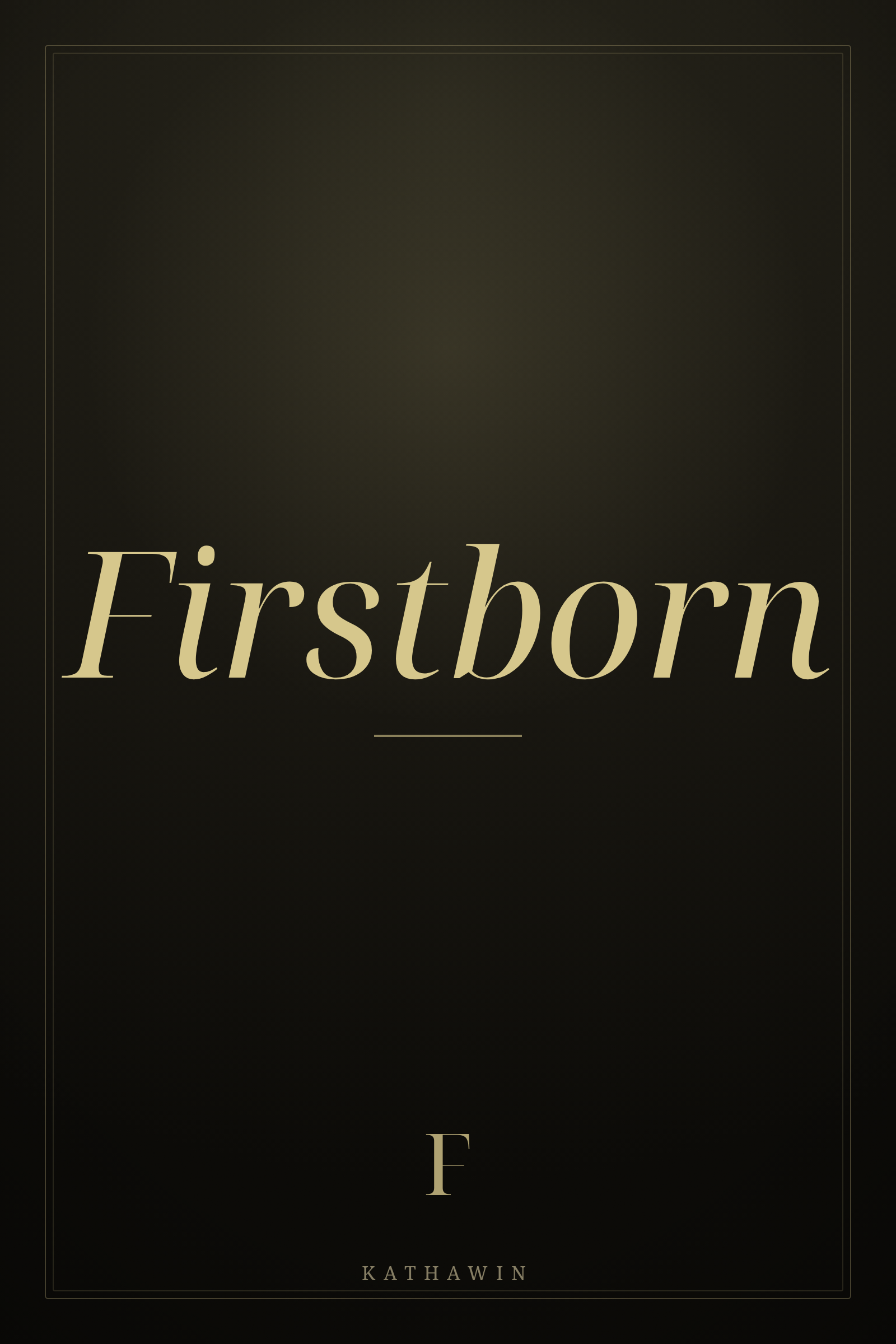 Firstborn cover