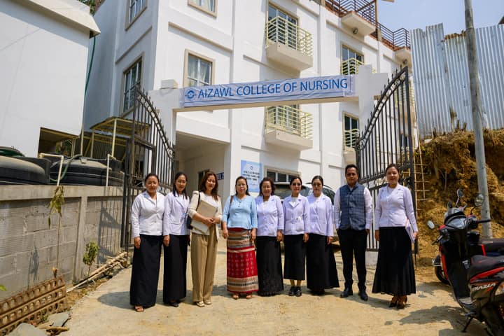 Aizawl College of Nursing campus in Aizawl, Mizoram, India — photo 1