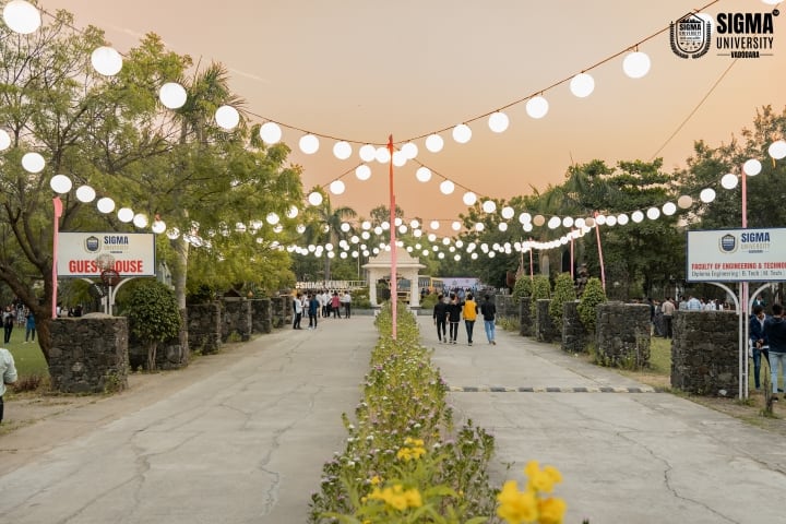 Sigma University, Vadodara campus in Vadodara, Gujarat, India