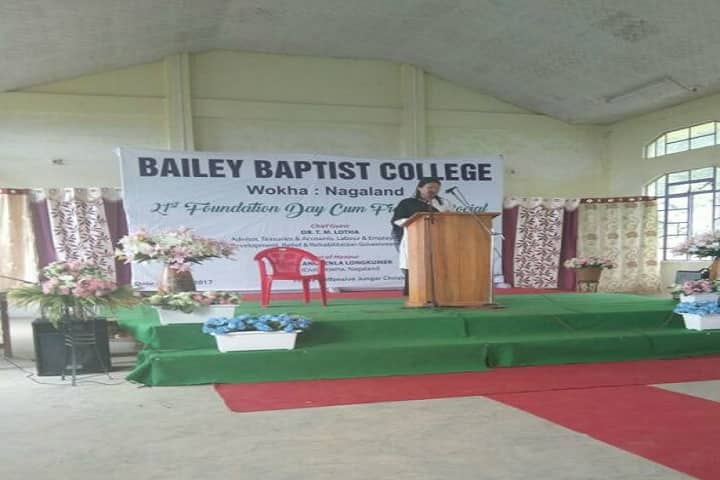 Bailey Baptist College, Wokha campus in Wokha, Nagaland, India