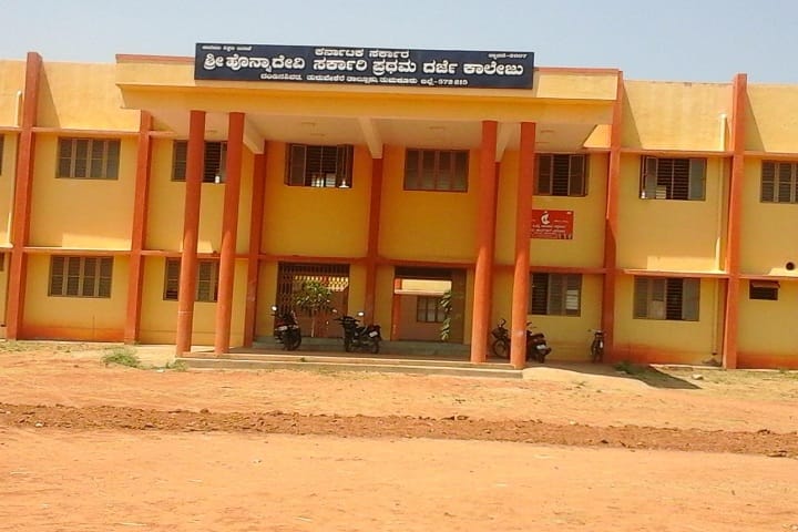 Sri Honnadevi Government First Grade College campus in Dandinashivara, Karnataka, India — photo 1