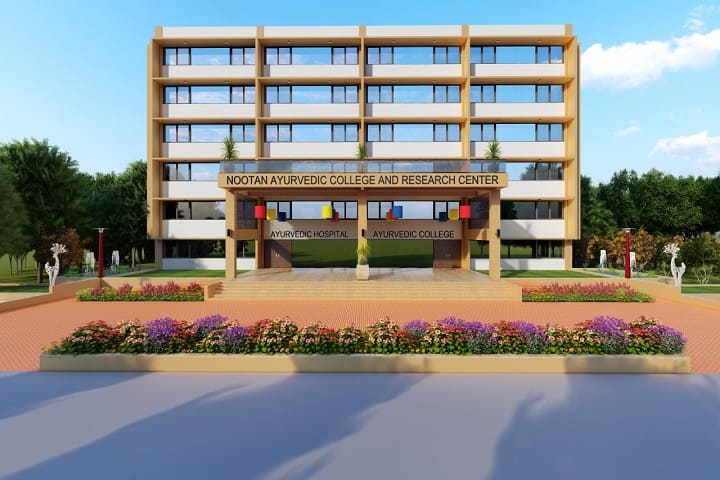 Nootan Ayurvedic College and Research Centre campus in Mehsana, Gujarat, India — photo 1