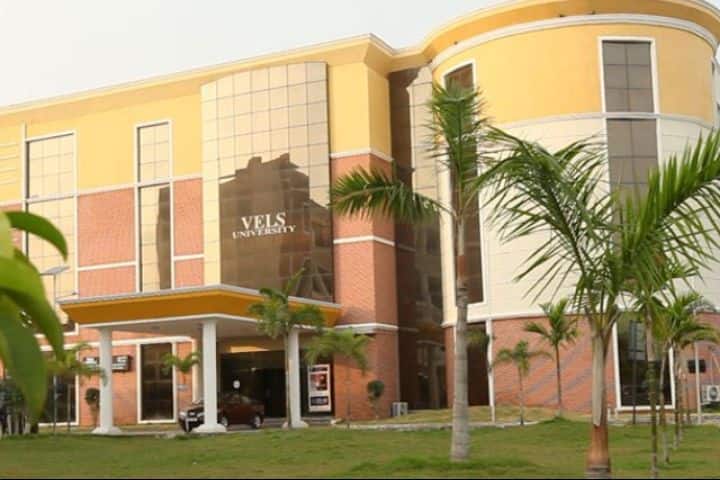Vels University Chennai campus in Chennai, Tamil Nadu, India