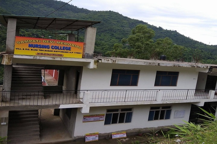 Sampati Devi Memorial Nursing College campus in Mandi, Himachal Pradesh, India — photo 1