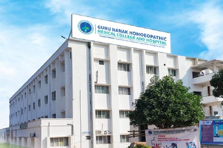 Guru Nanak Homoeopathic Medical College and Hospital campus in Ibrahimpatnam, Telangana, India — photo 2