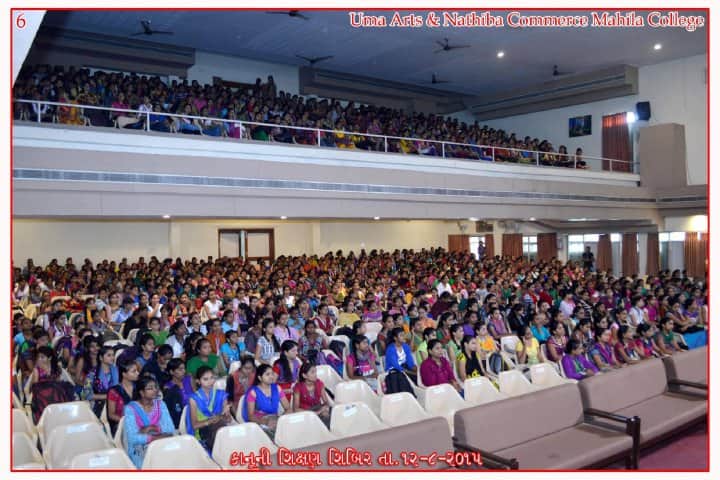 Uma Arts and Nathiba Commerce Mahila College campus in Gandhinagar, Gujarat, India — photo 1