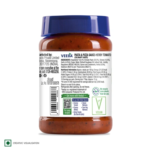 Veeba Pasta And Pizza Sauce 280 G