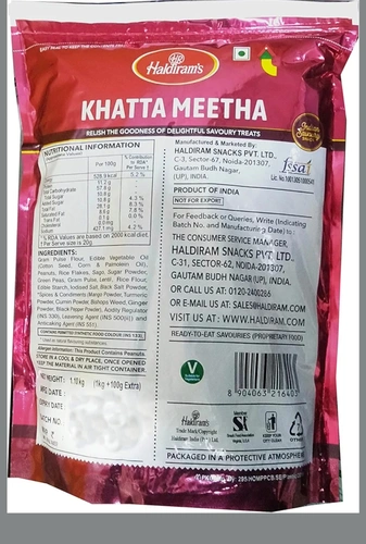 Haldiram Khatta Meetha 1.02 G (1000 G + 20 G)