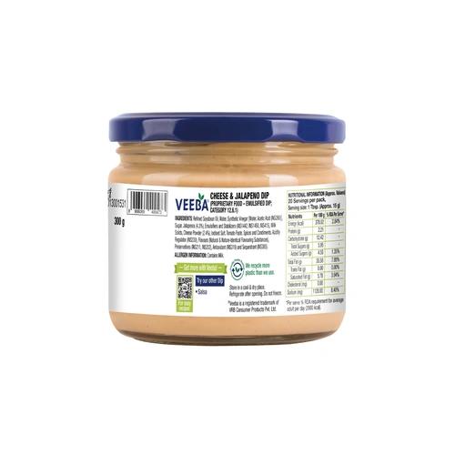 Veeba Cheese And Jalapeno Dip 300 G