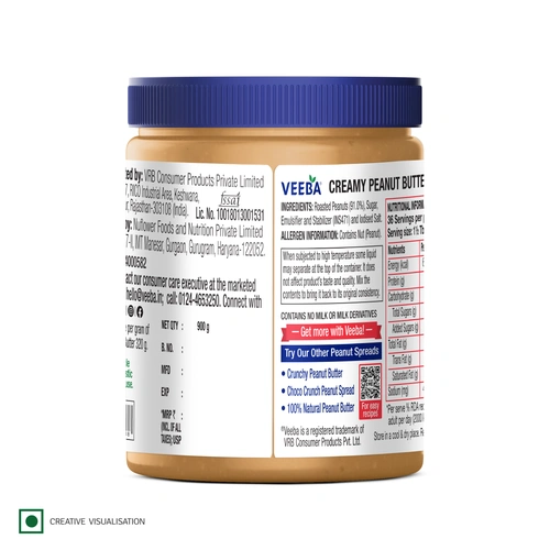Veeba Peanut Butter Creamy 900 G