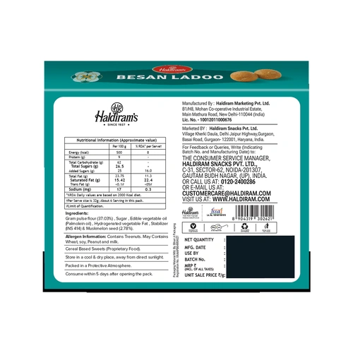 Haldiram Besan Ladoo 400 G