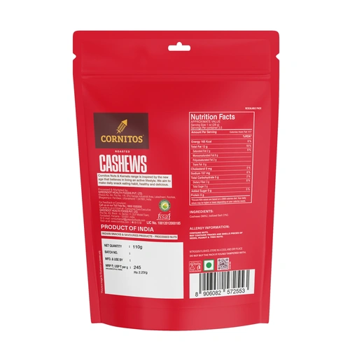 Cornitos Roasted Cashew Lightly Salted 110 G