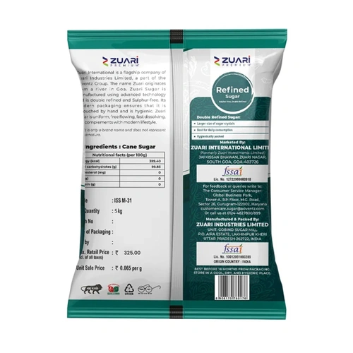 Zuari Sulphurless Sugar 5 Kg