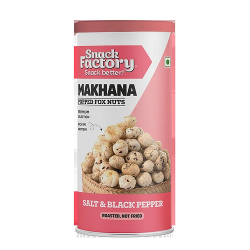 Snack Factory Makhana Salt & Black Pepper Can 53 G