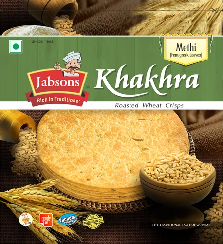 Jabsons Methi Vacuum Pack Khakhra 180 G
